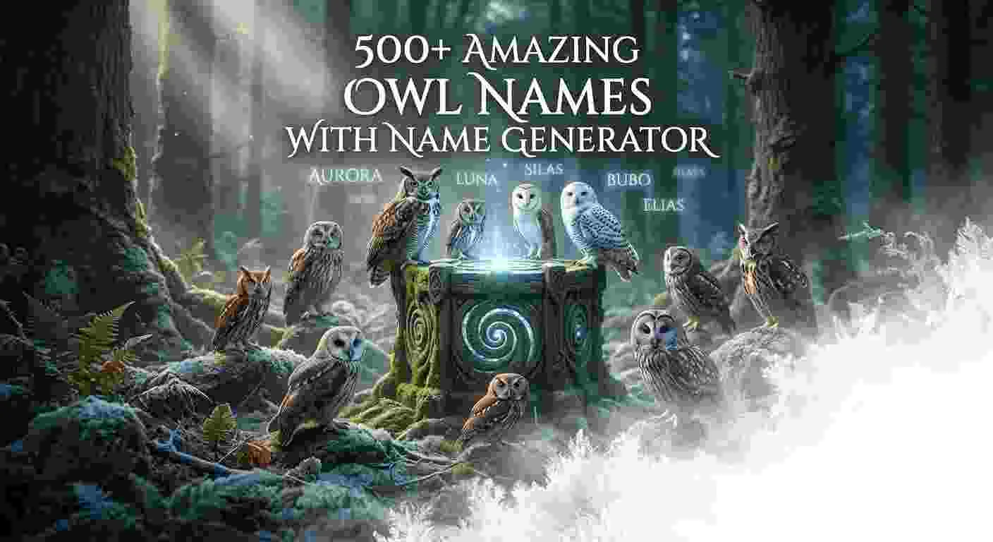 Amazing Owl Names With Name Generator
