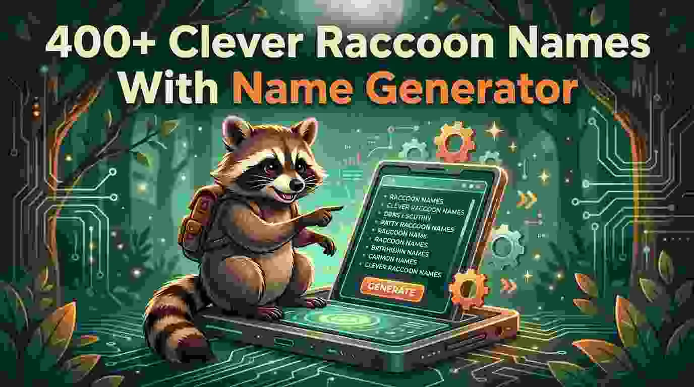 Clever Raccoon Names With Name Generator