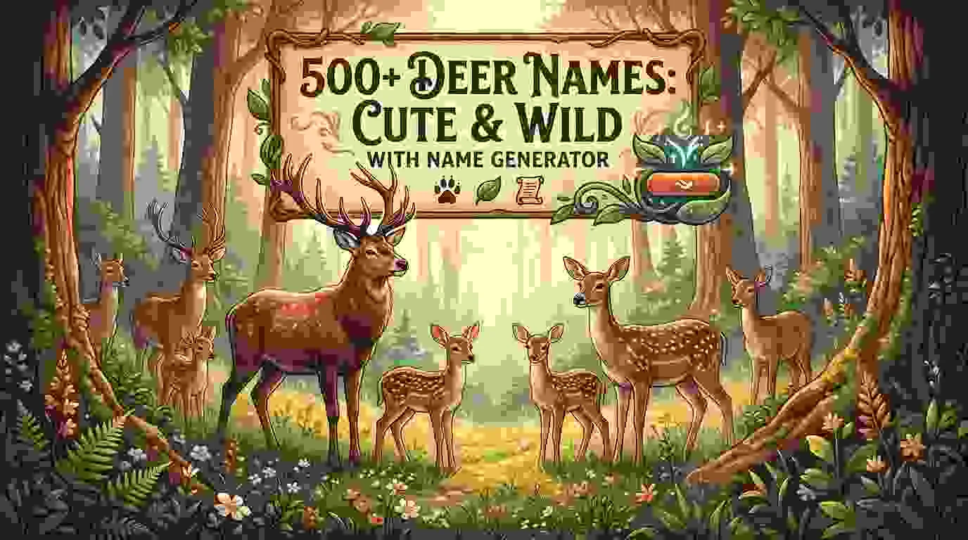 Deer Names Cute & Wild With Name Generator