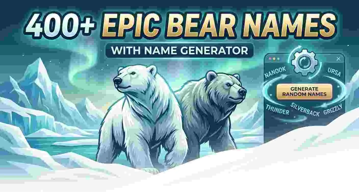 Epic Bear Names With Name Generator