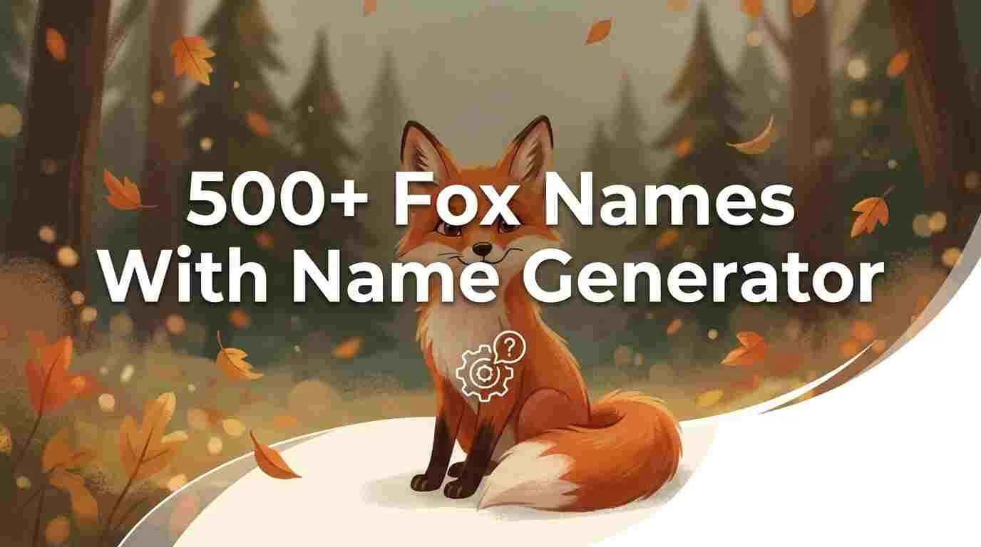 Fox Names With Name Generator