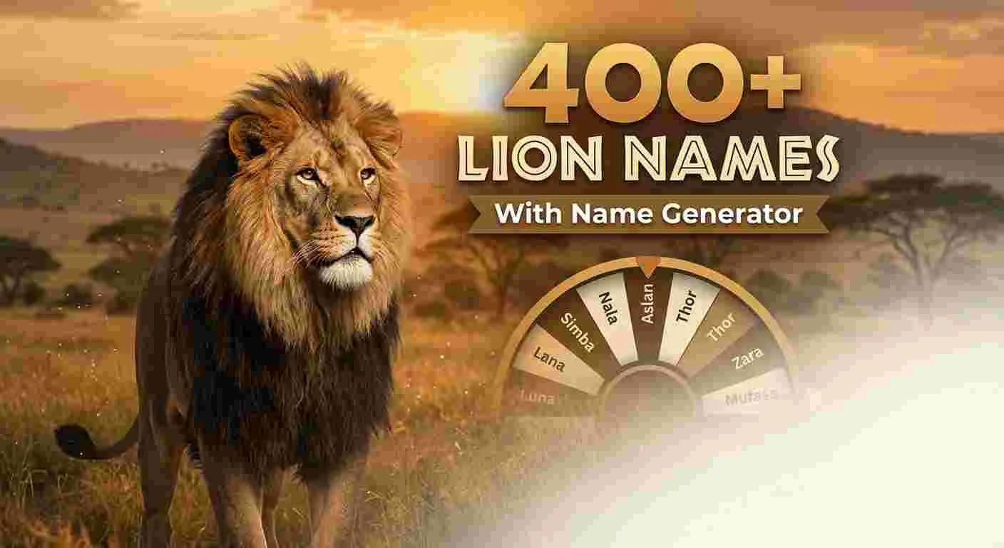 Lion Names With Name Generator