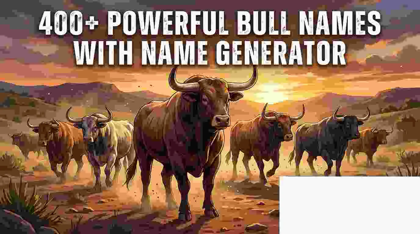 Powerful Bull Names With Name Generator