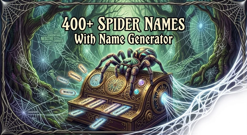 Spider Names With Name Generator