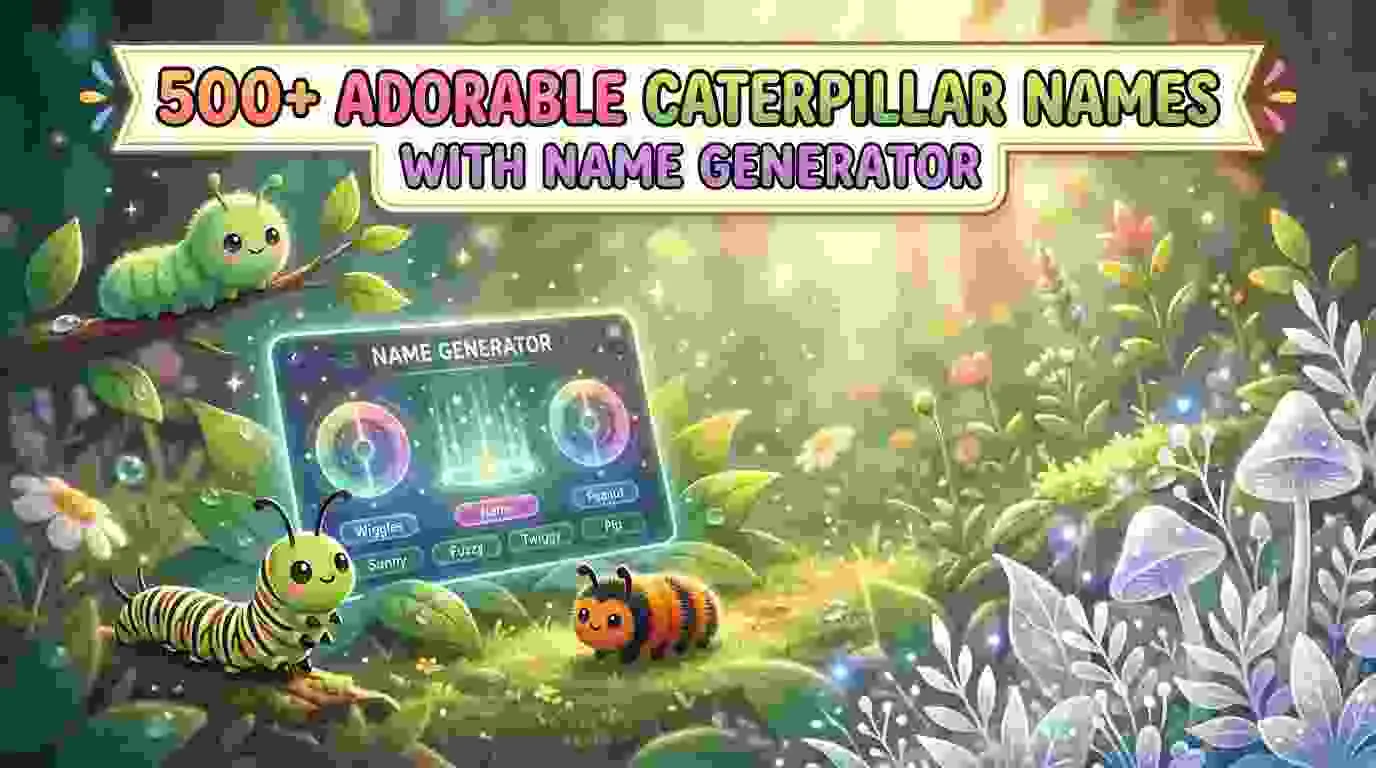 Adorable Caterpillar Names With Name Generator