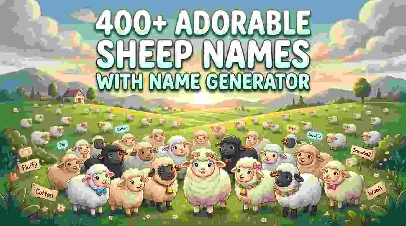 Adorable Sheep Names With Name Generator