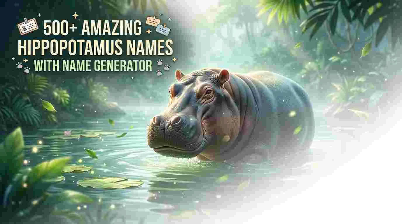 Amazing Hippopotamus Names With Name Generator