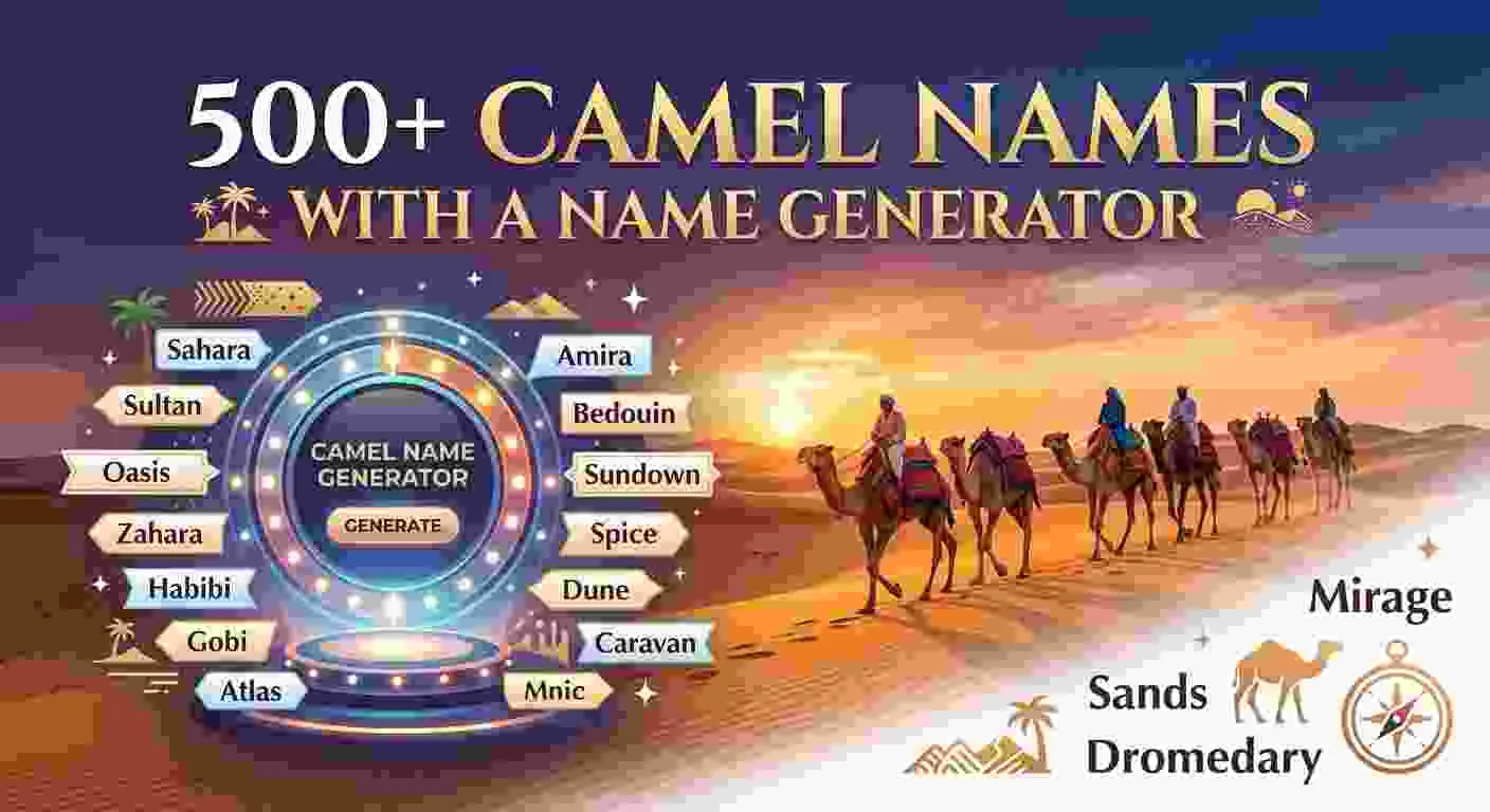 Camel Names With a Name Generator