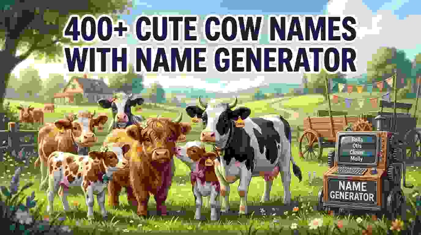 Cute Cow Names With Name Generator