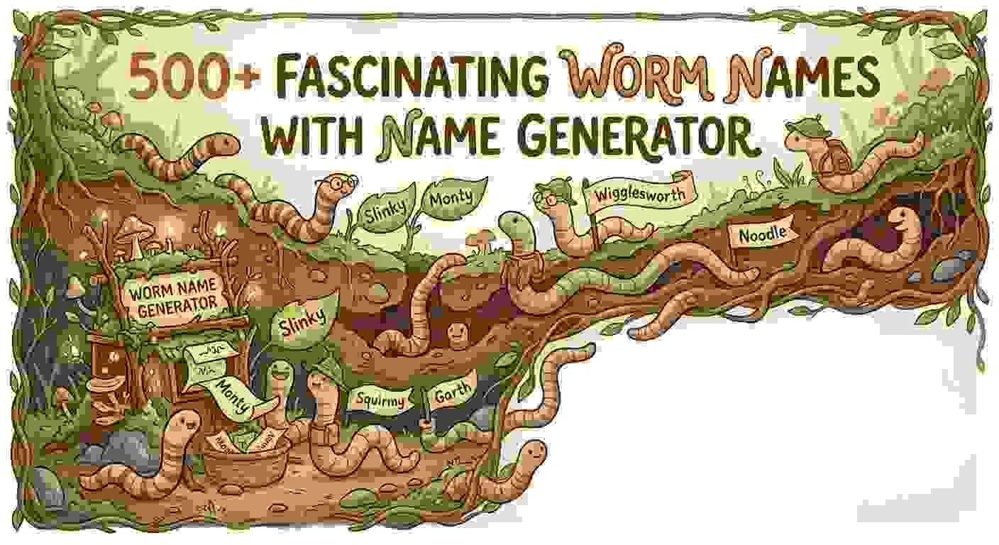 Fascinating Worm Names With Name Generator