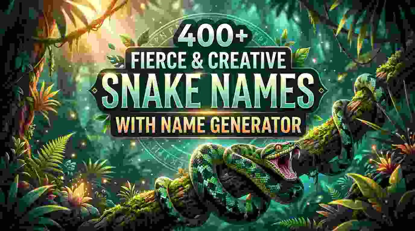 Fierce & Creative Snake Names With Name Generator