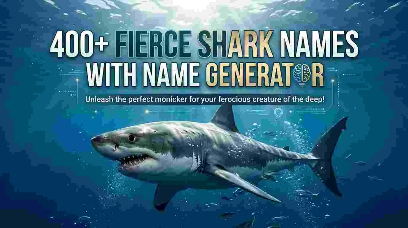 Fierce Shark Names With Name Generator