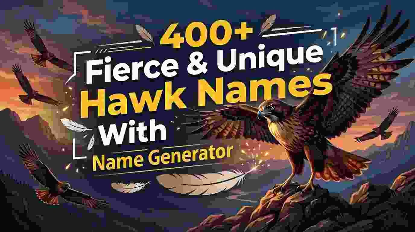Fierce & Unique Hawk Names With Name Generator