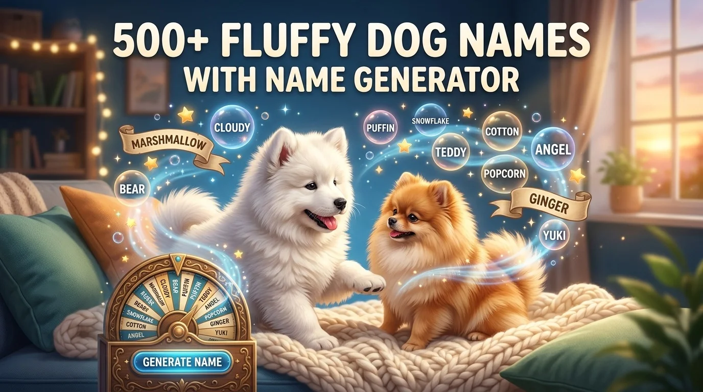 Fluffy Dog Names With Name Generator