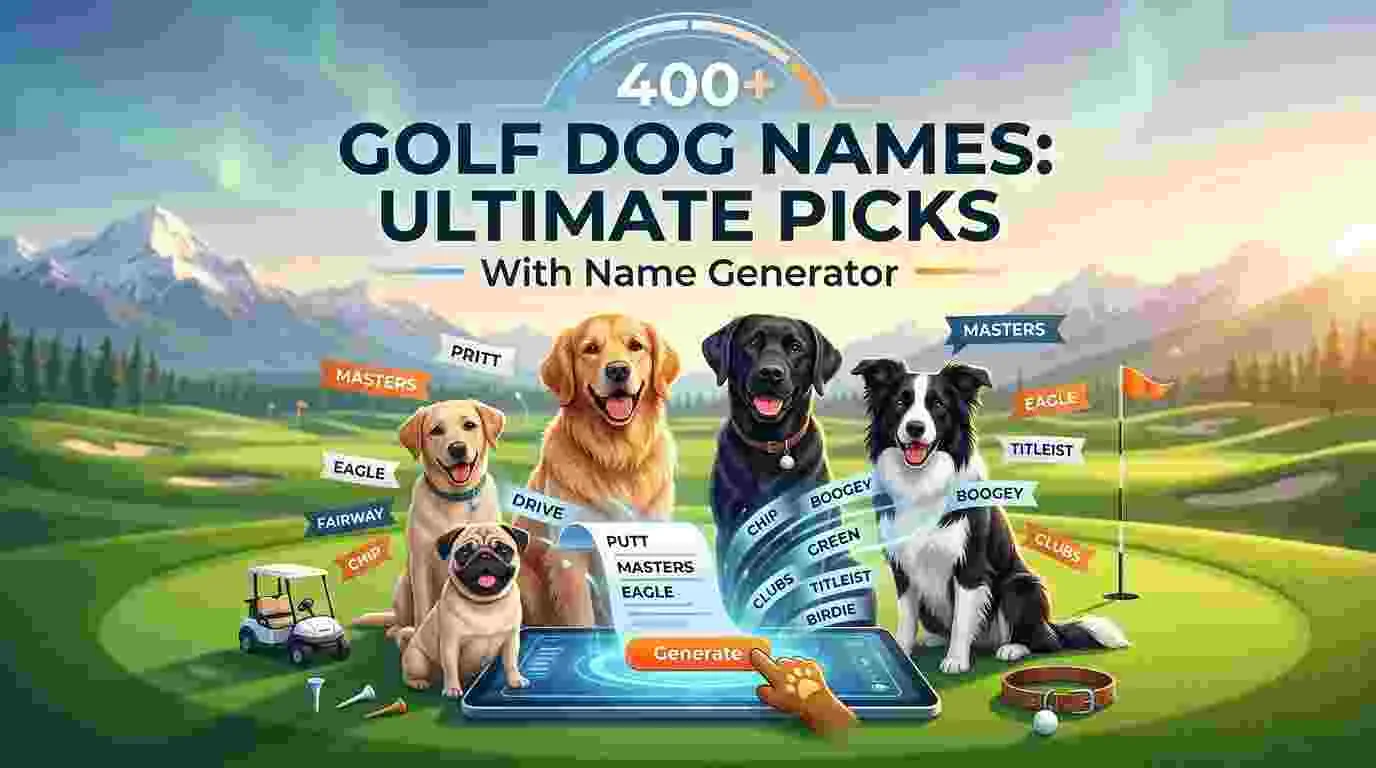 Golf Dog Names With Name Generator
