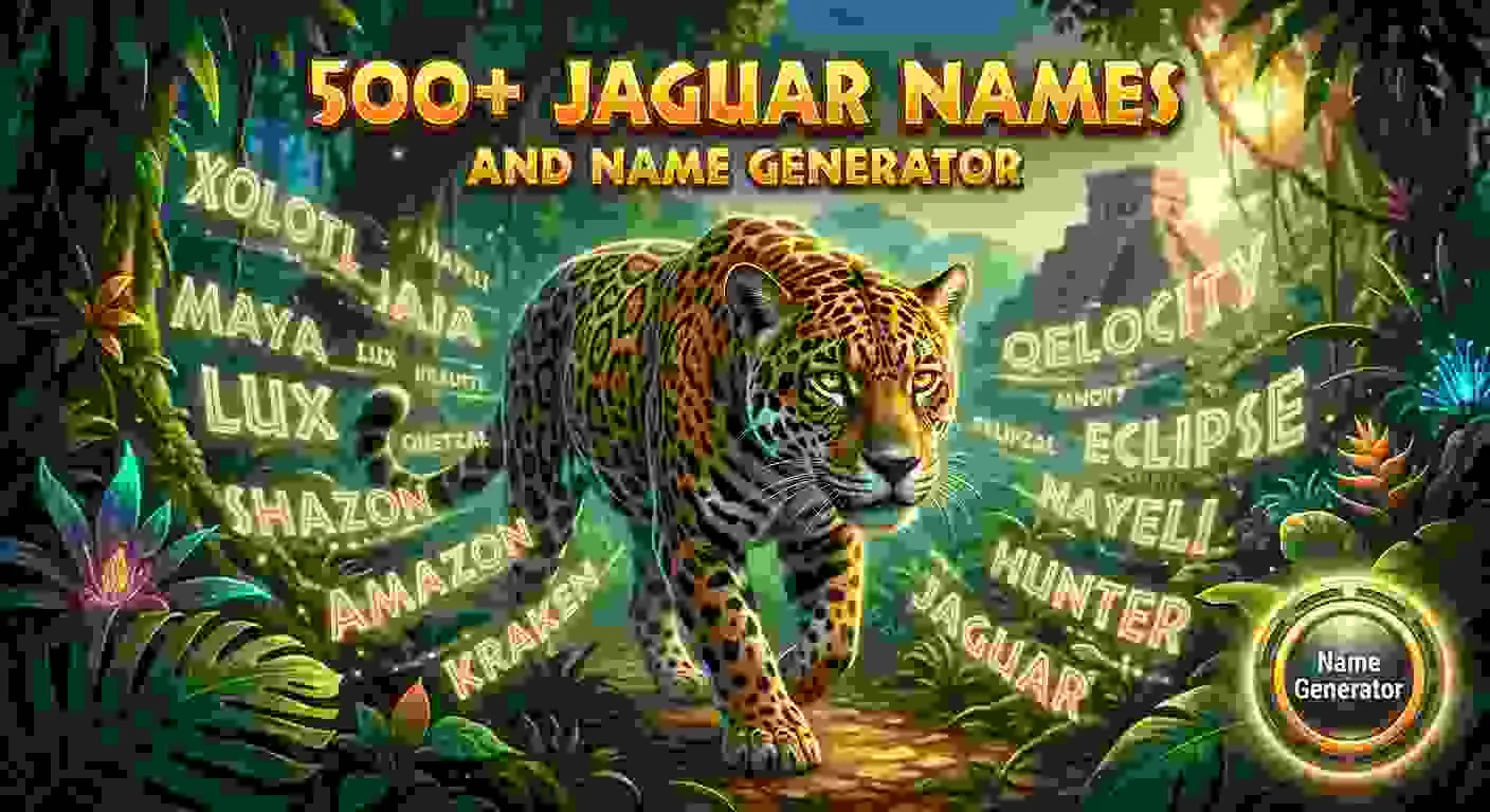 Jaguar Names With Name Generator