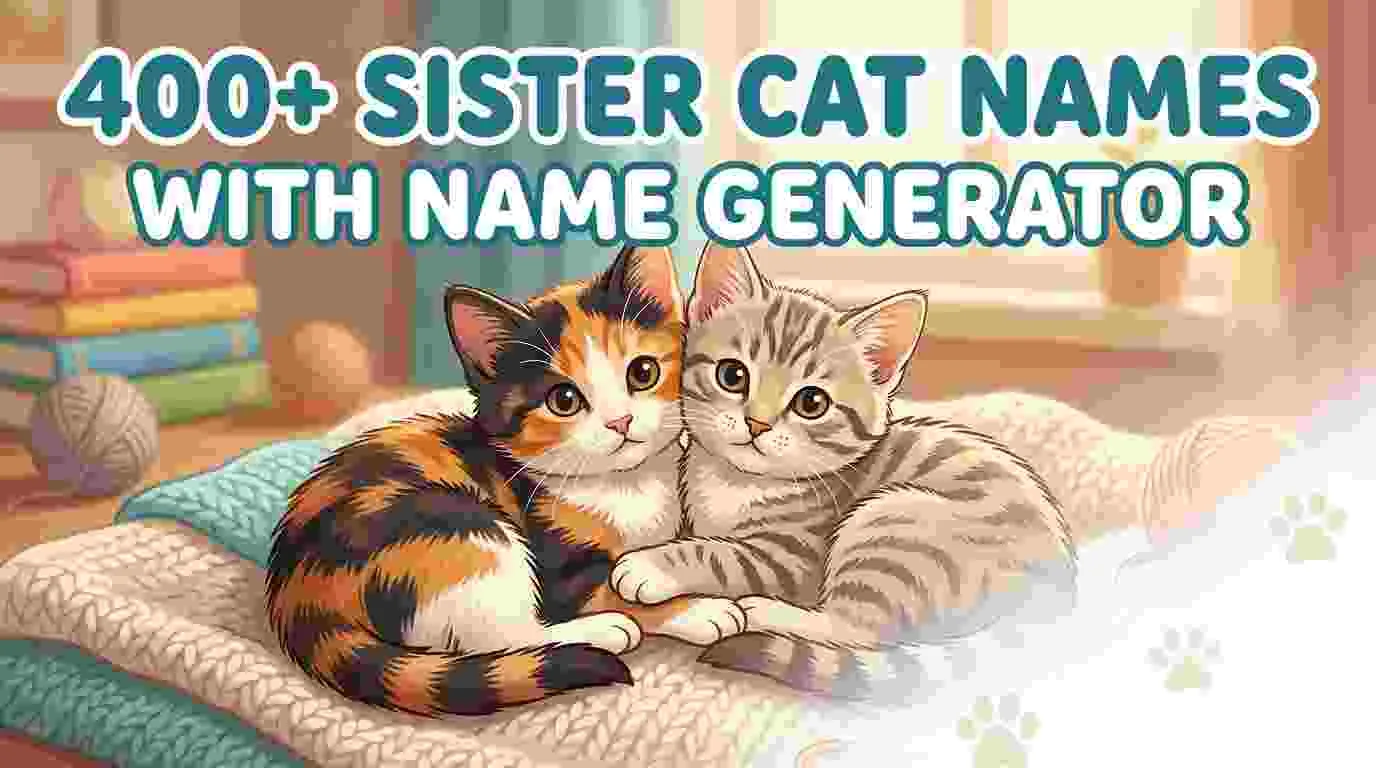 Sister Cat Names With Name Generator