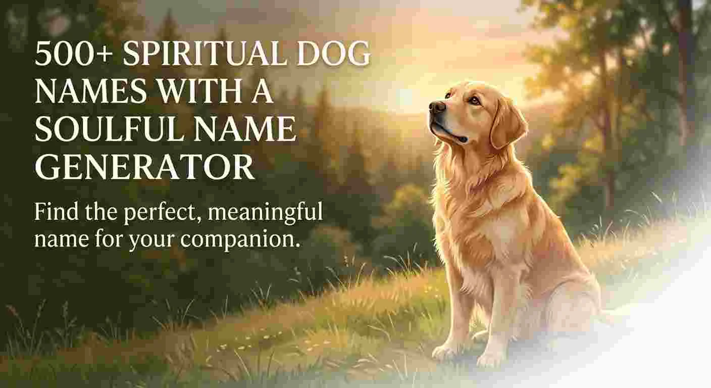 Spiritual Dog Names With a Soulful Name Generator