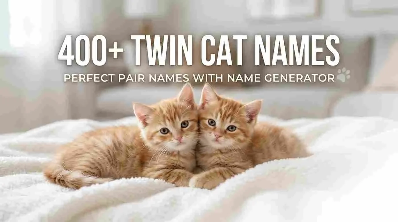 Twin Cat Names With Name Generator