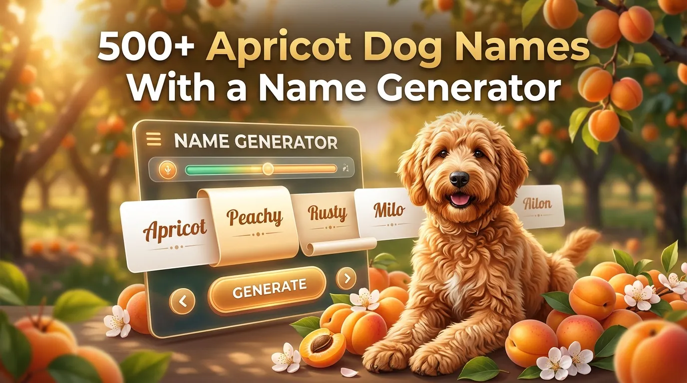 Apricot Dog Names With a Name Generator