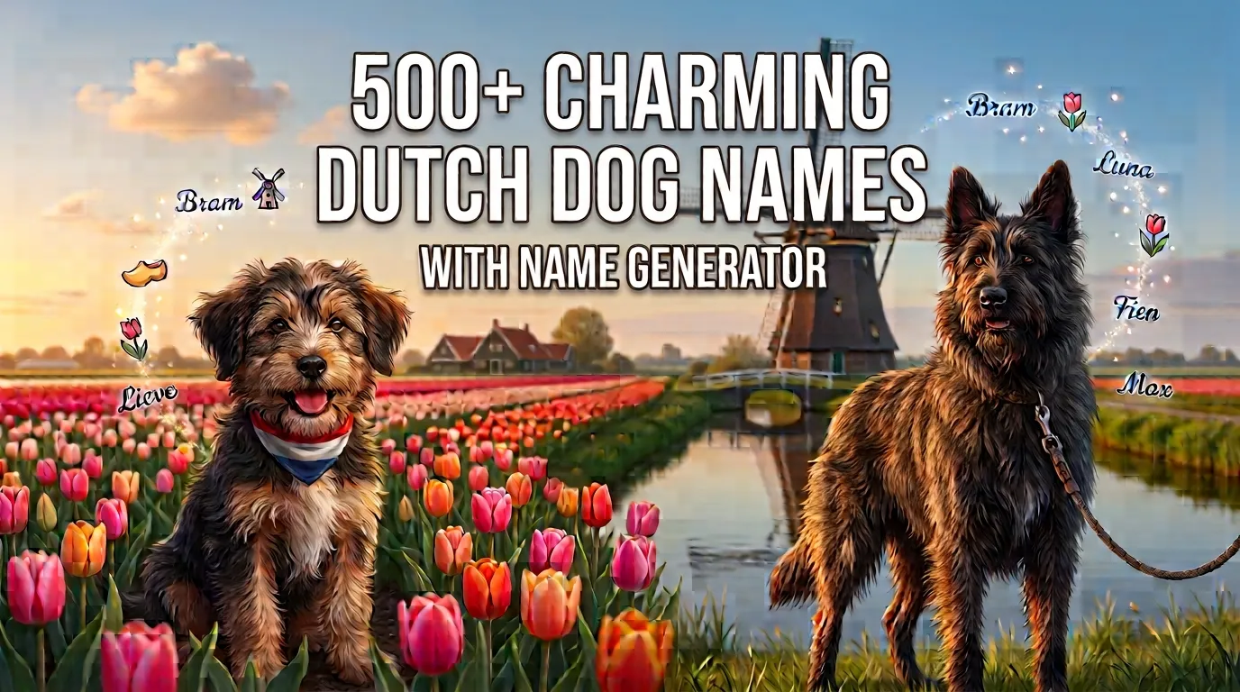 Charming Dutch Dog Names With Name Generator