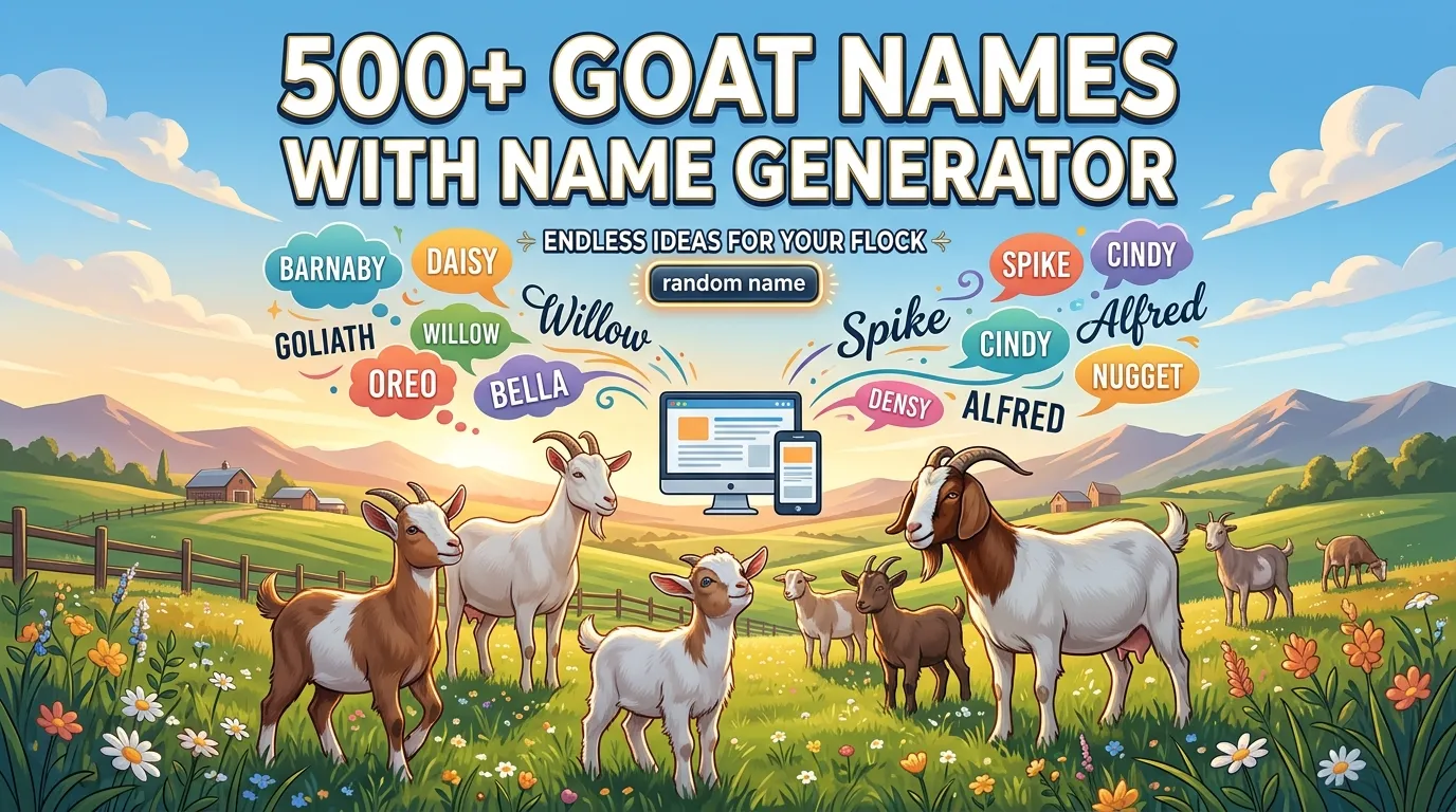 Goat Names With Name Generator