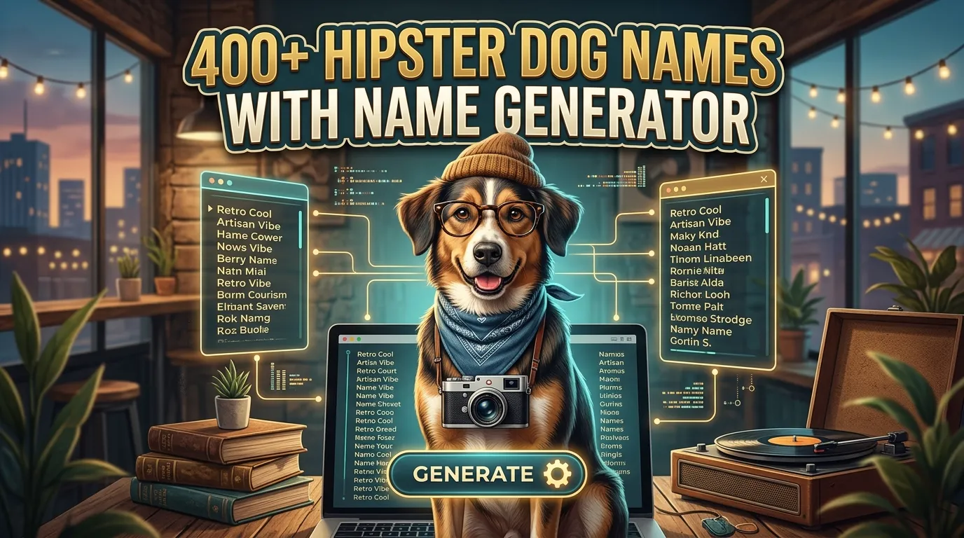Hipster Dog Names With Name Generator