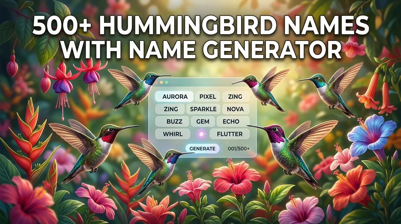 Hummingbird Names With Name Generator