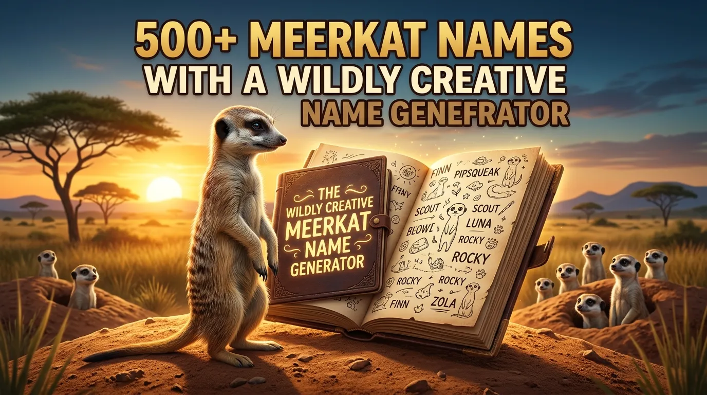 Meerkat Names With a Wildly Creative Name Generator