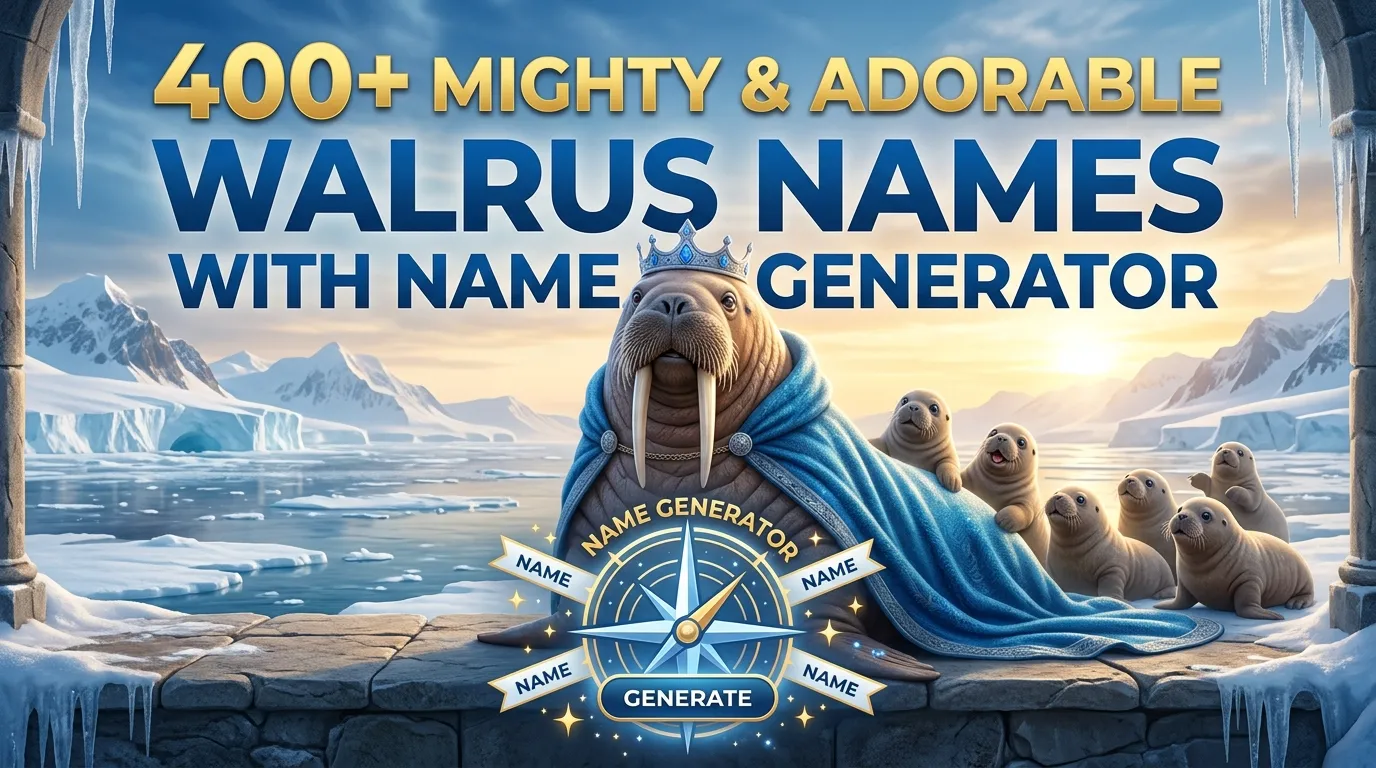 Mighty & Adorable Walrus Names With Name Generator