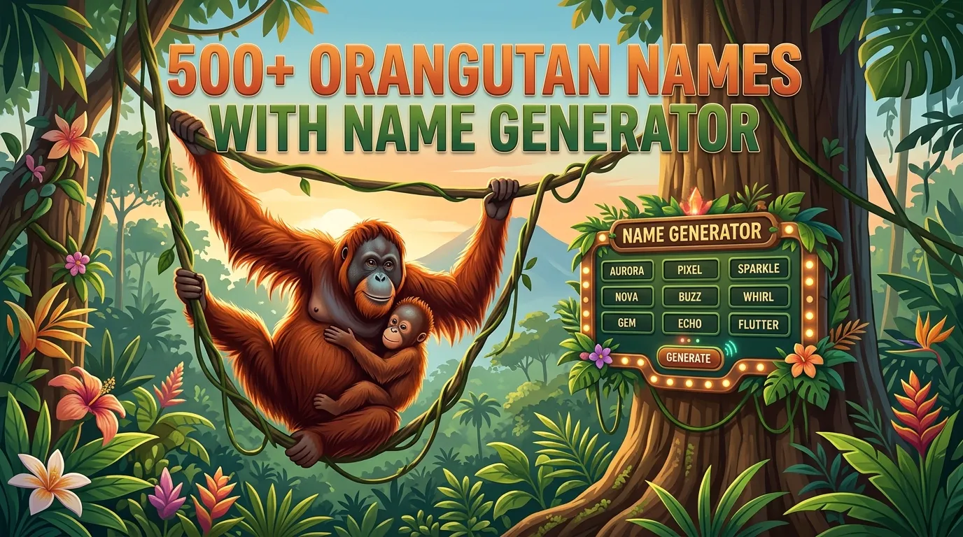 Orangutan Names With Name Generator