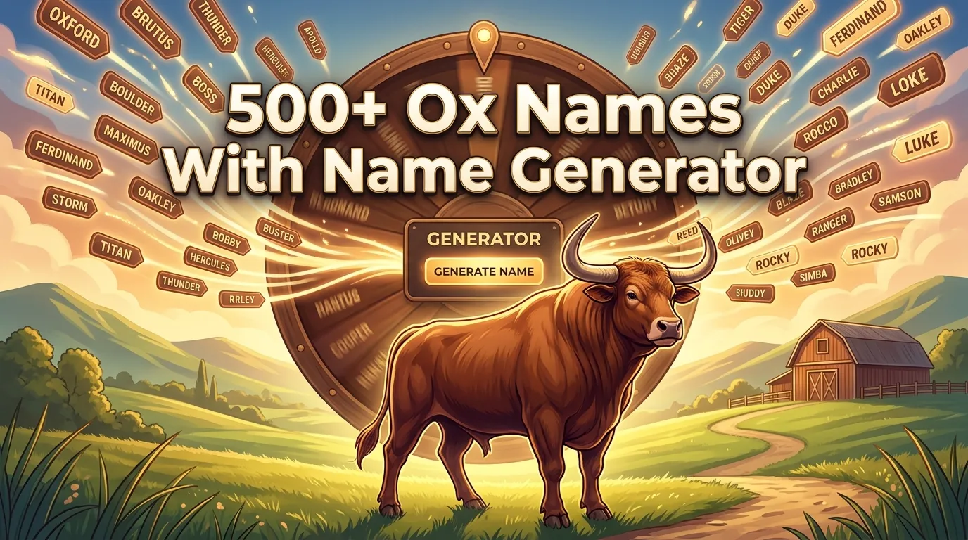 Ox Names With Name Generator