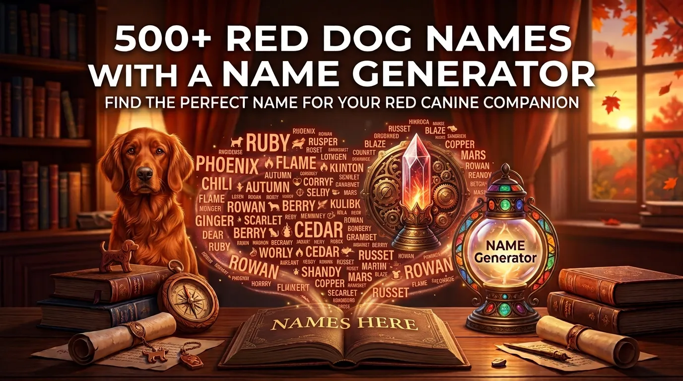 Red Dog Names With a Name Generator