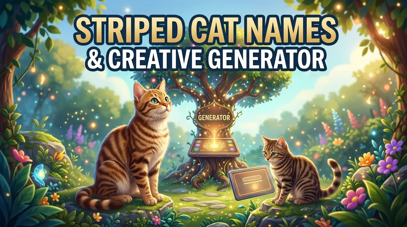 Striped Cat Names With a Creative Name Generator