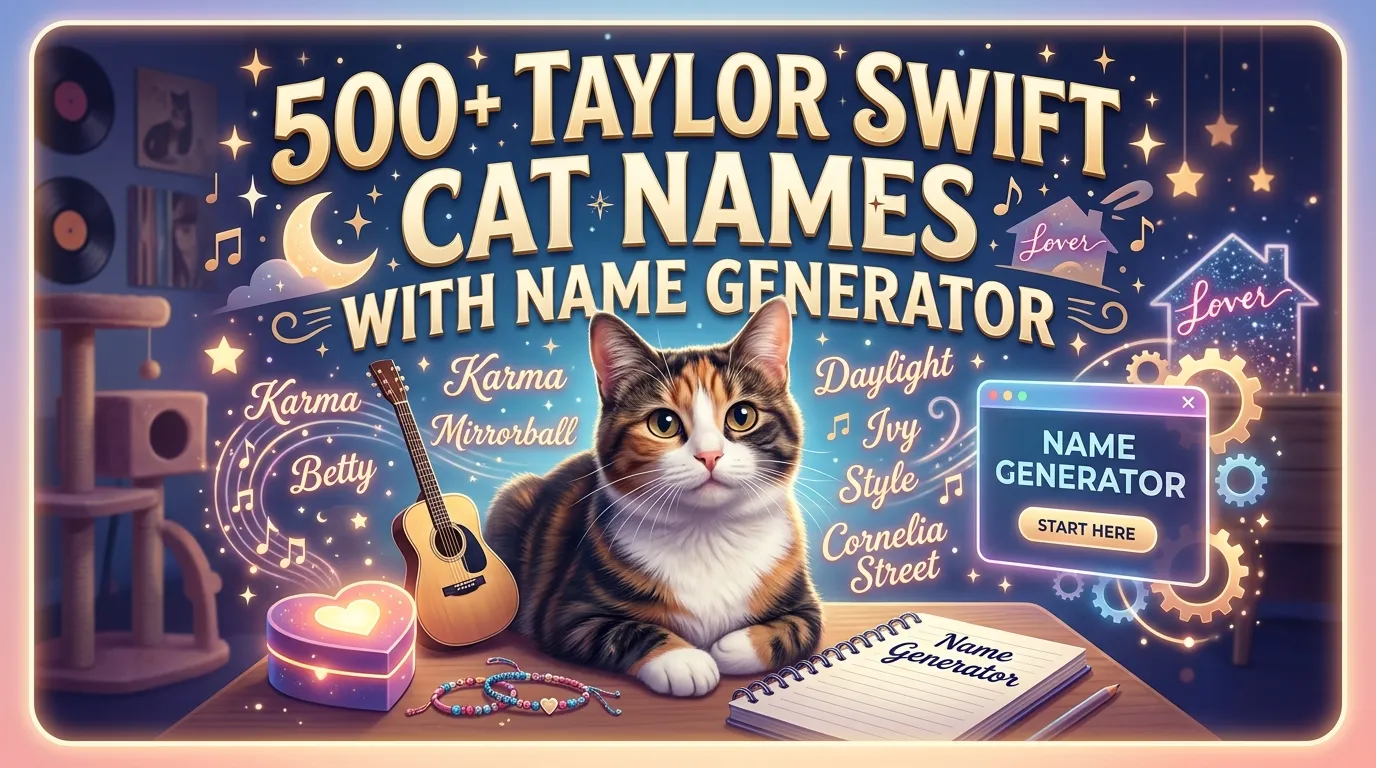 Taylor Swift Cat Names With Name Generator