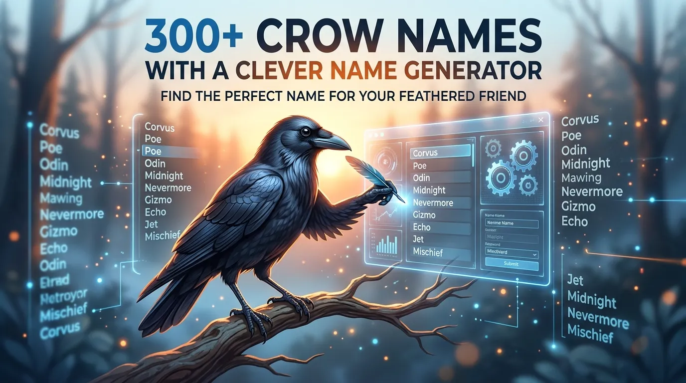 Crow Names With a Clever Name Generator