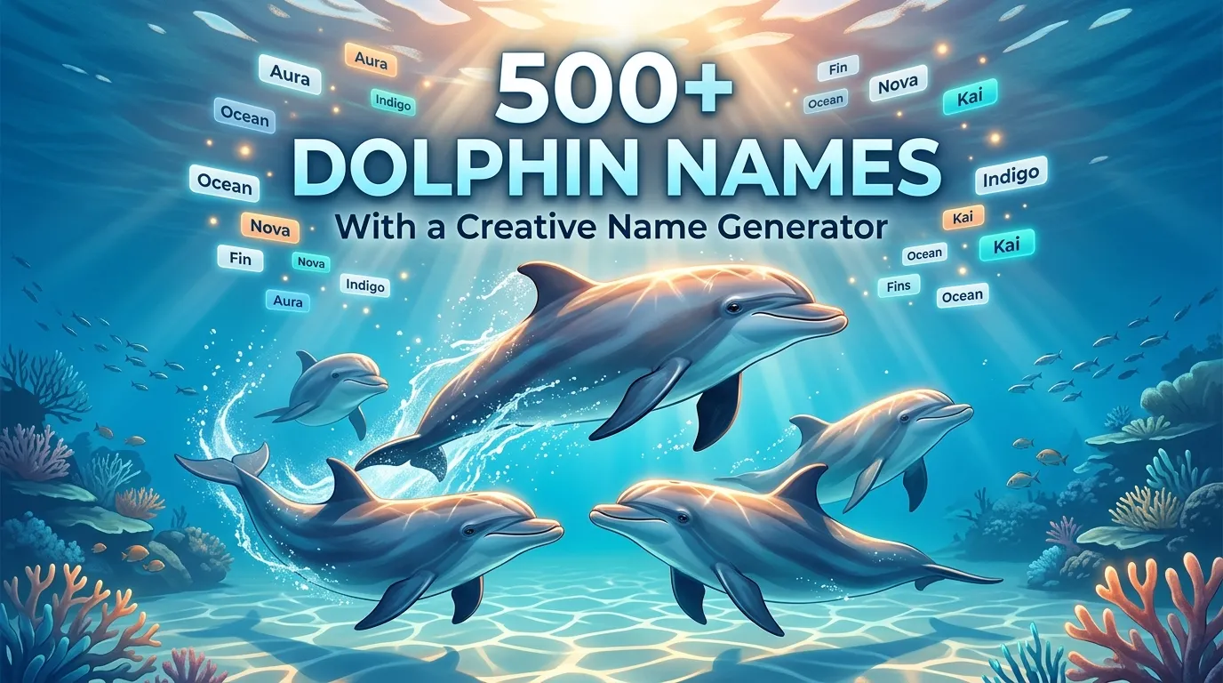 Dolphin Names With a Creative Name Generator