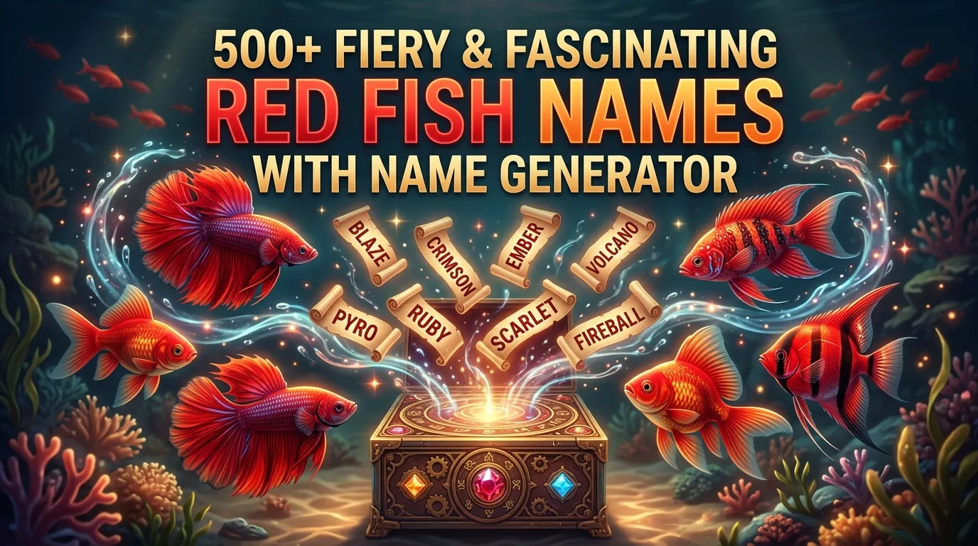 Fiery & Fascinating Red Fish Names With Name Generator
