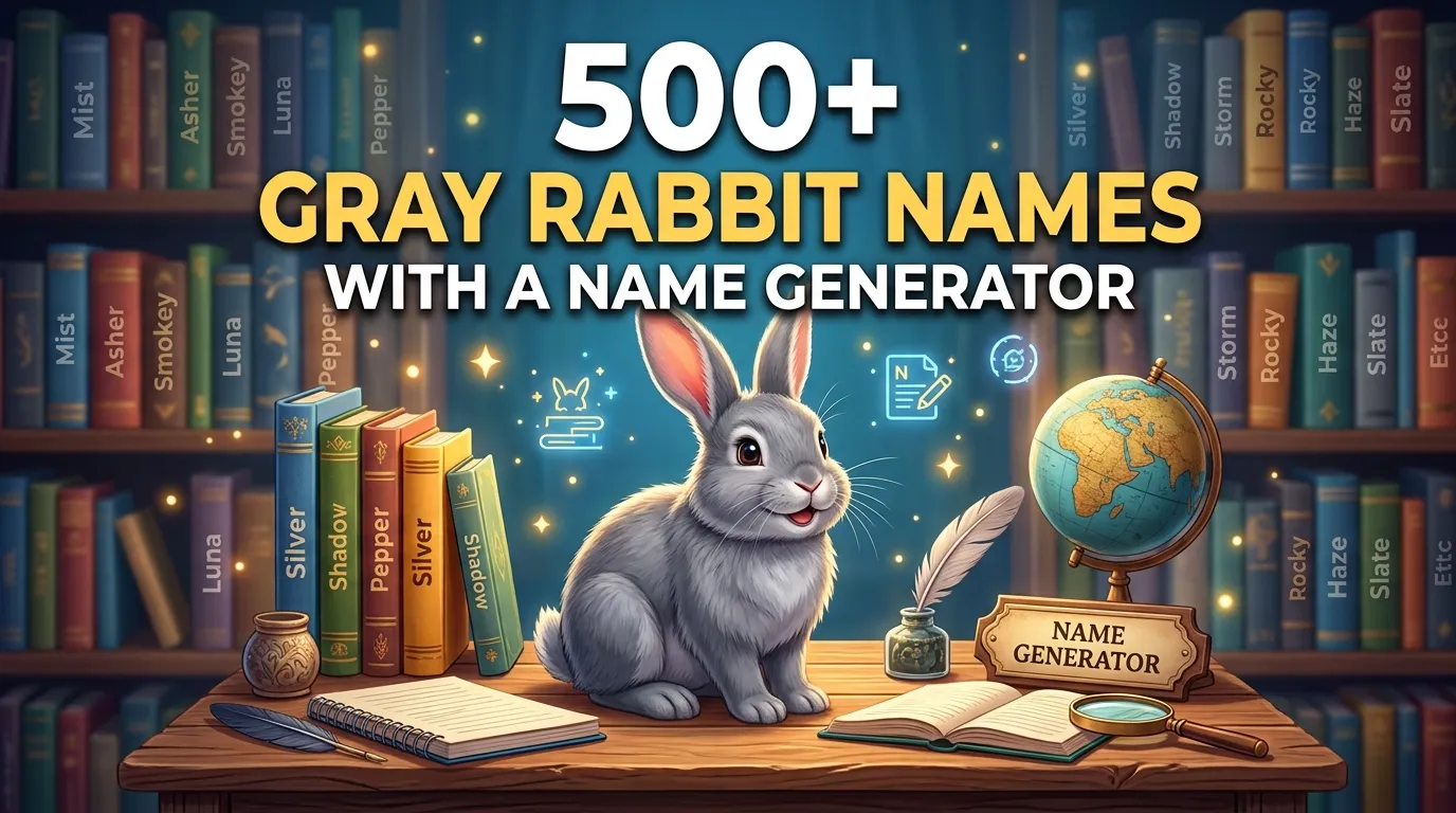 Gray Rabbit Names With a Name Generator