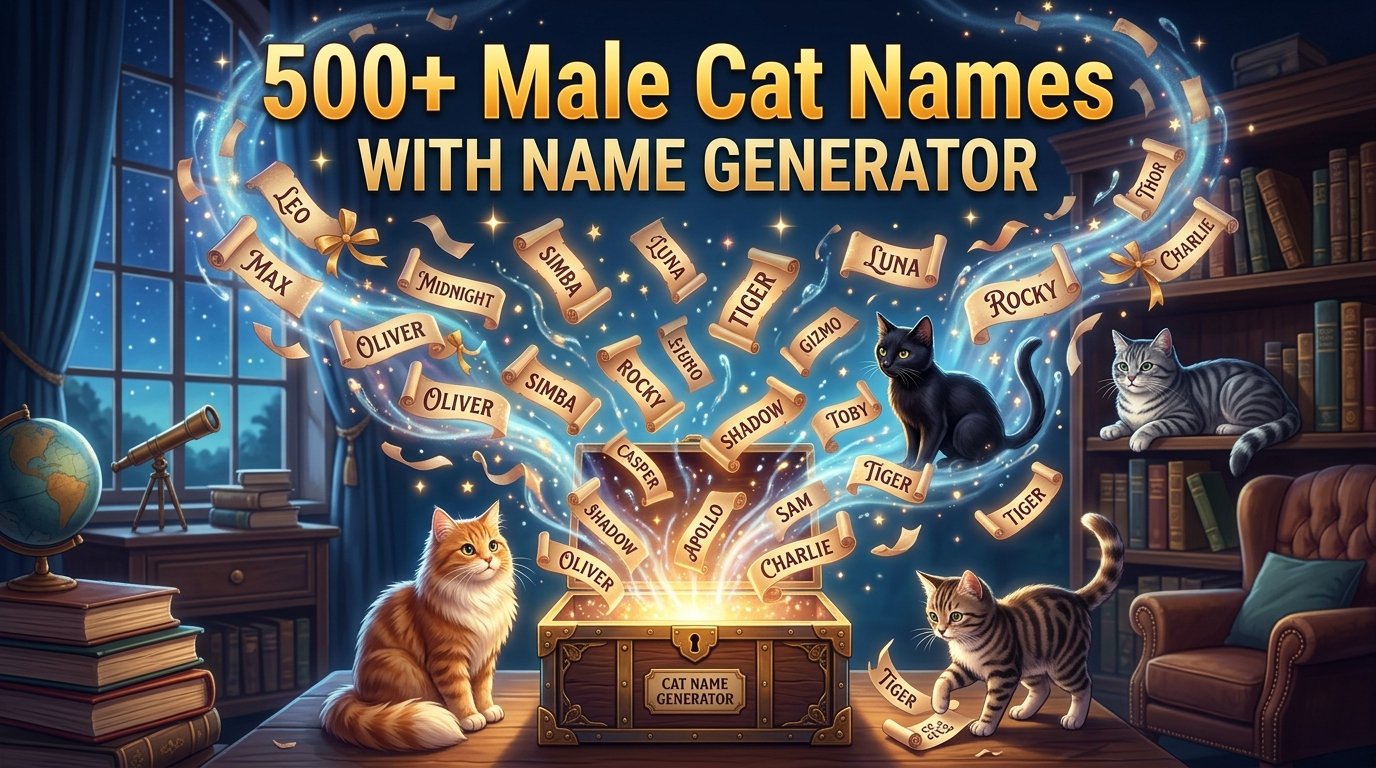 Male Cat Names With Name Generator