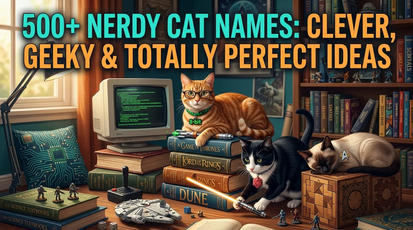 Nerdy Cat Names: Clever, Geeky & Totally Perfect Ideas