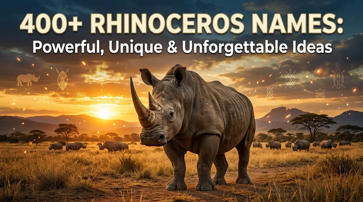 Rhinoceros Names: Powerful, Unique & Unforgettable Ideas